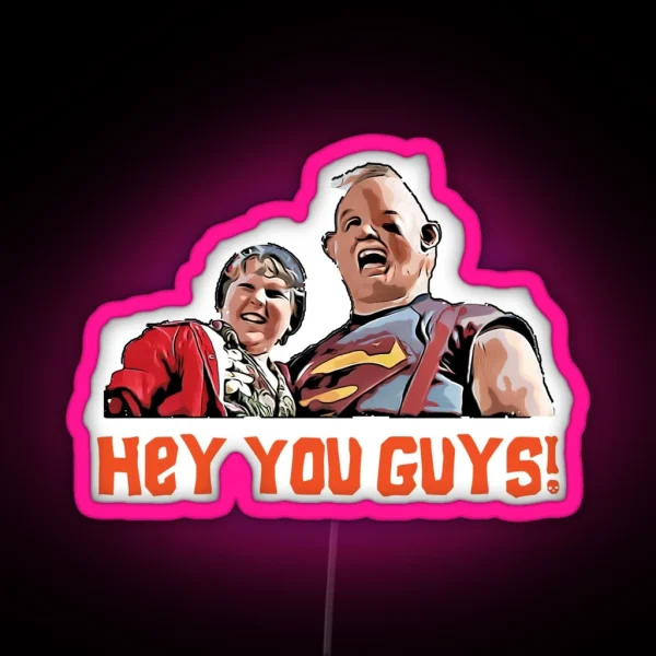 Goonies Hey You Guys RGB Neon Sign