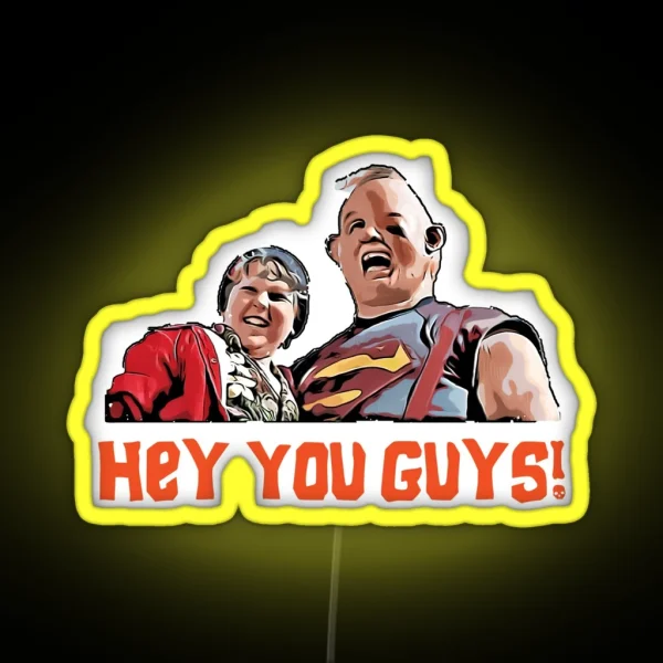 Goonies Hey You Guys RGB Neon Sign