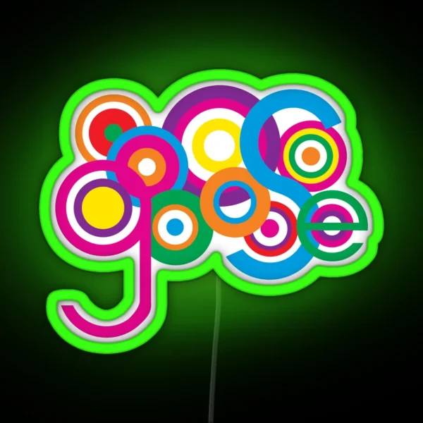 Goose Band Stage Lights Logo RGB Neon Sign