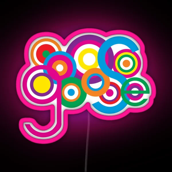 Goose Band Stage Lights Logo RGB Neon Sign