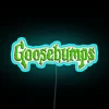Vibrant Neon Wall Art Featuring Flickering RGB Colours Goosebumps Design