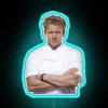 Neon Chef's Table Sign, Inspired by Gordon Ramsay's Fiery Personality Style