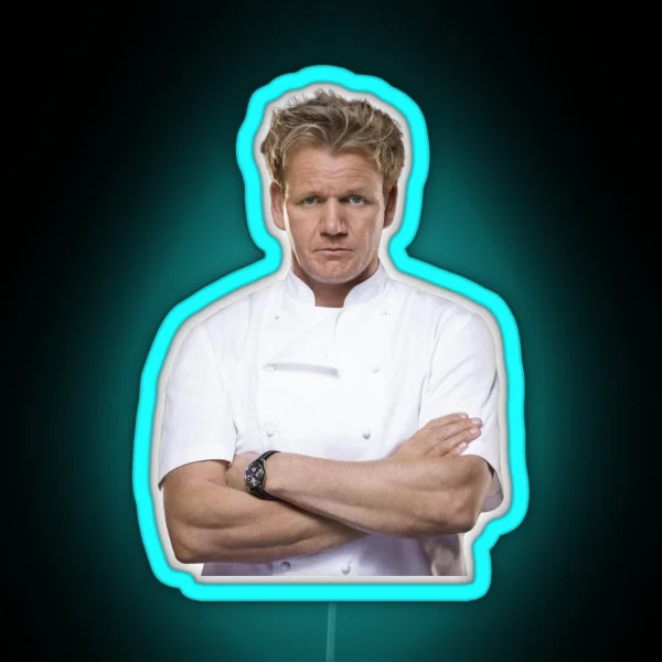 Gordon Ramsay Cutout RGB Neon Sign
