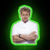 Gordon Ramsay Kitchen Decor Neon Sign in Vibrant Colorful RGB Lighting