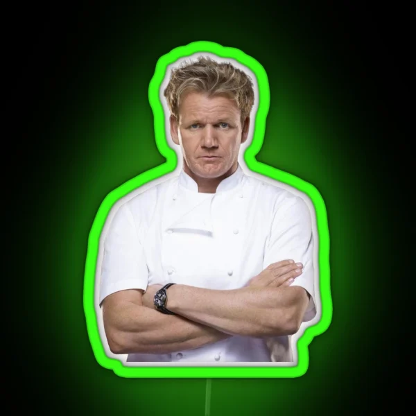 Gordon Ramsay Cutout RGB Neon Sign