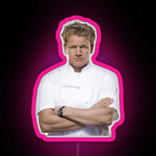 Gordon Ramsay Cutout RGB Neon Sign