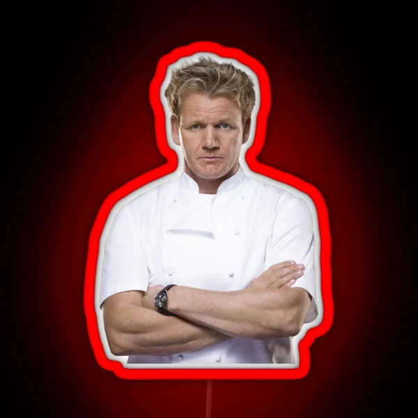 Gordon Ramsay Cutout RGB Neon Sign