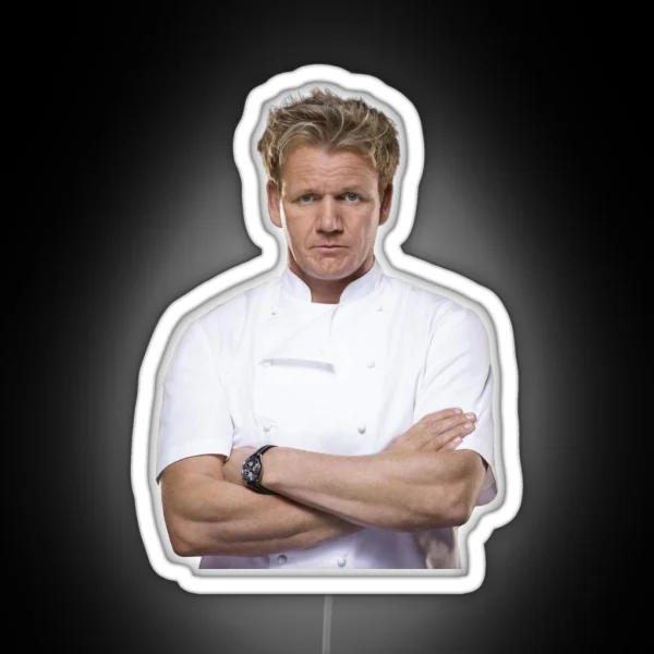 Gordon Ramsay Cutout RGB Neon Sign