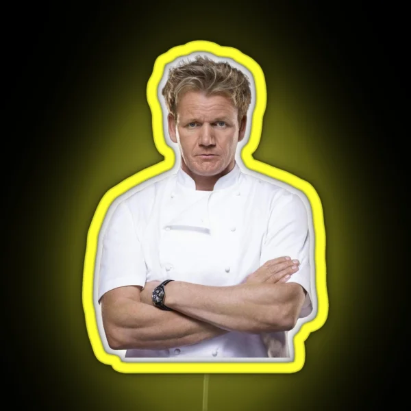 Gordon Ramsay Cutout RGB Neon Sign