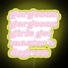 Elegant RGB Neon Signs for Girls Pursuing Higher Education Degrees