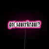 Eye-catching RGB LED neon light display with sauerkraut design