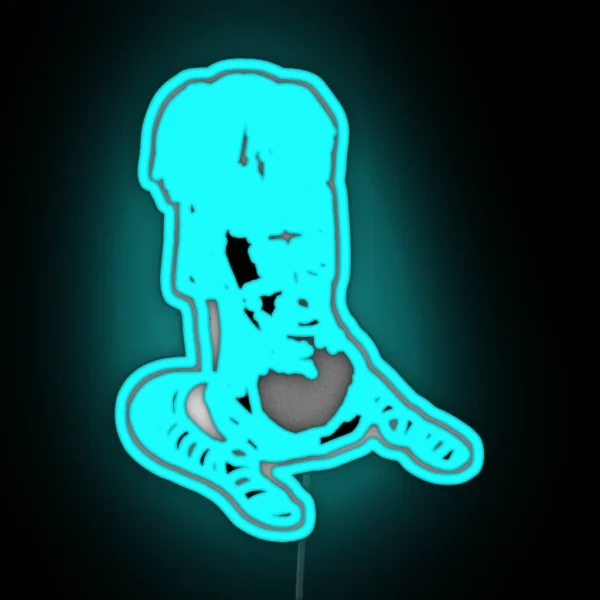 Goth Anime Girl Hi Def RGB Neon Sign
