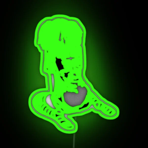 Goth Anime Girl Hi Def RGB Neon Sign