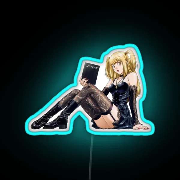 Goth Anime Girl RGB Neon Sign