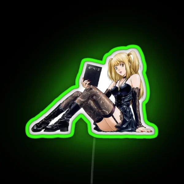Goth Anime Girl RGB Neon Sign
