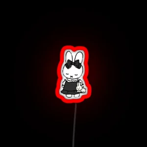 Goth Lolita Miffy RGB Neon Sign