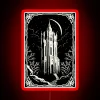 Ethereal Gothic Castle Neon Sign Inspired by Dark Vampire Legend