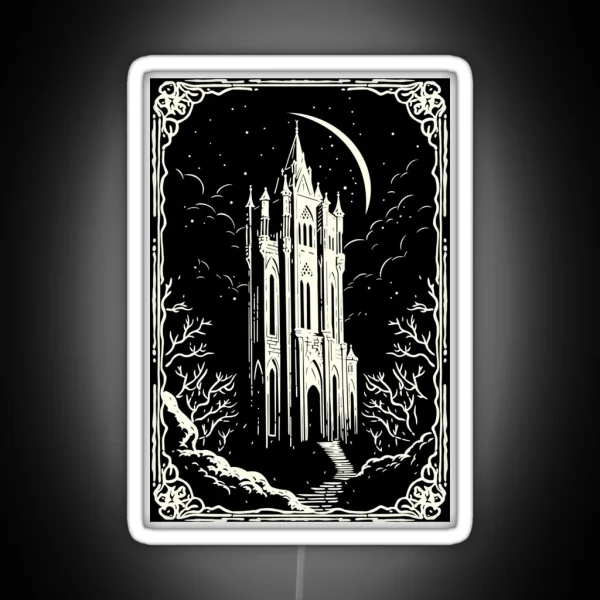 Gothic Dracula Castle RGB Neon Sign