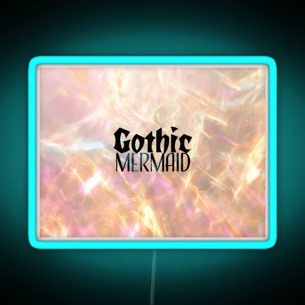 Gothic Mermaid Mermaidcore Siren Aesthetics RGB Neon Sign