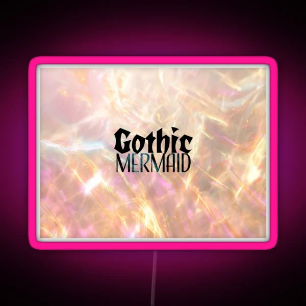 Gothic Mermaid Mermaidcore Siren Aesthetics RGB Neon Sign