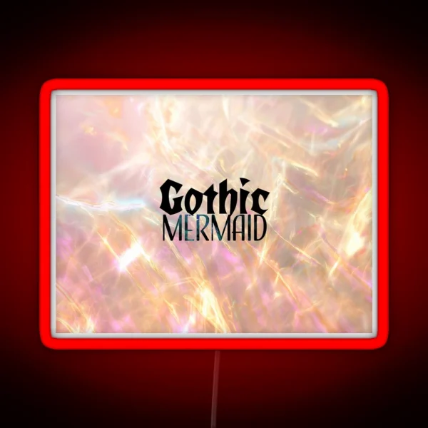 Gothic Mermaid Mermaidcore Siren Aesthetics RGB Neon Sign