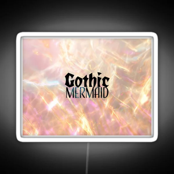 Gothic Mermaid Mermaidcore Siren Aesthetics RGB Neon Sign