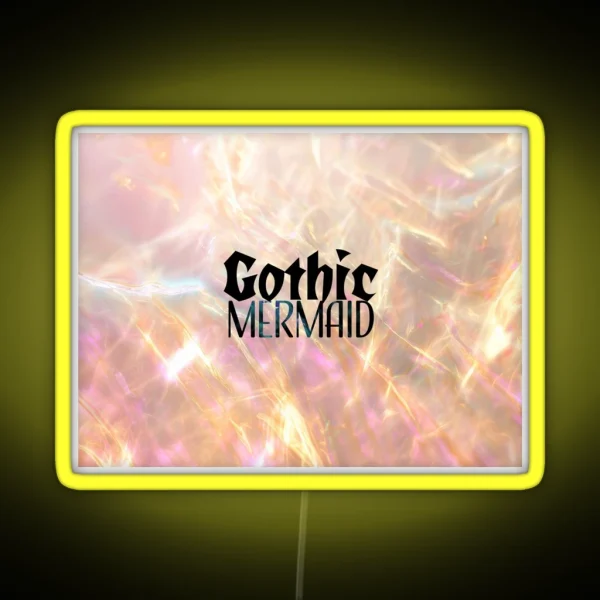 Gothic Mermaid Mermaidcore Siren Aesthetics RGB Neon Sign