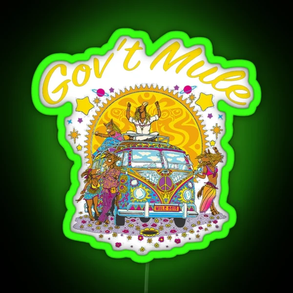 Gov T Mule Summer Of 2019 Tour RGB Neon Sign