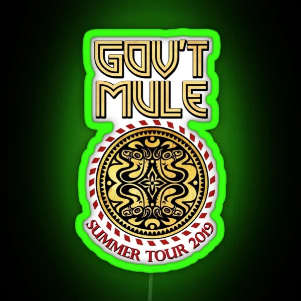 Gov T Mule Summer Tour 2019 RGB Neon Sign