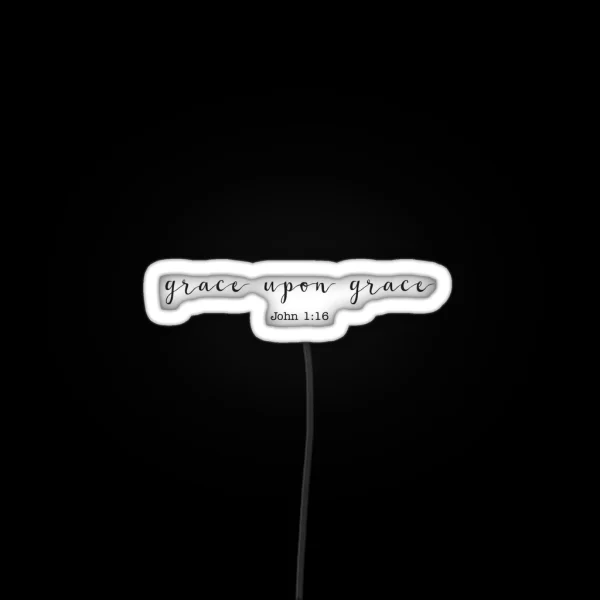 Grace Upon Grace RGB Neon Sign