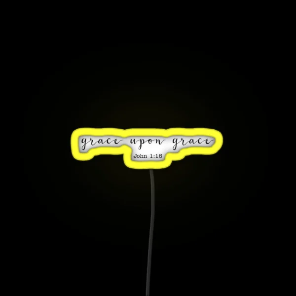 Grace Upon Grace RGB Neon Sign