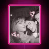 Gracie Abrams inspired heart shape RGB neon art display