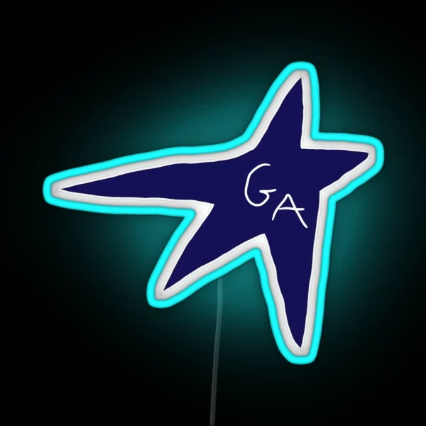 Gracie Abrams Midnight Blue Star Logo RGB Neon Sign