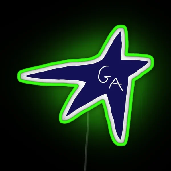 Gracie Abrams Midnight Blue Star Logo RGB Neon Sign