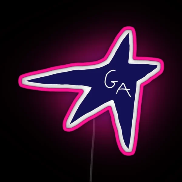 Gracie Abrams Midnight Blue Star Logo RGB Neon Sign