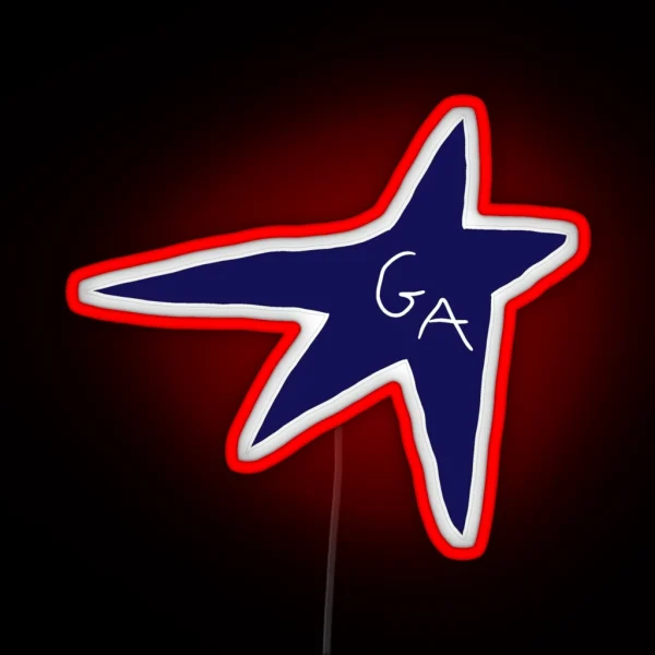Gracie Abrams Midnight Blue Star Logo RGB Neon Sign