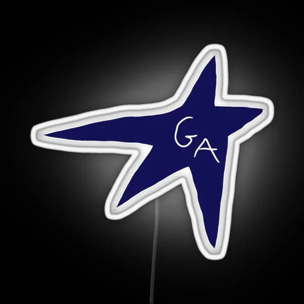 Gracie Abrams Midnight Blue Star Logo RGB Neon Sign