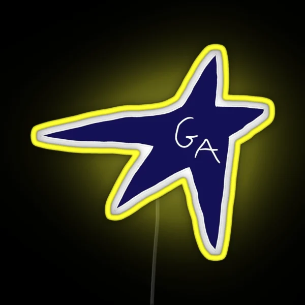 Gracie Abrams Midnight Blue Star Logo RGB Neon Sign