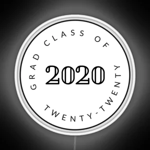 Graduating Class Of 2020 Seniors RGB Neon Sign