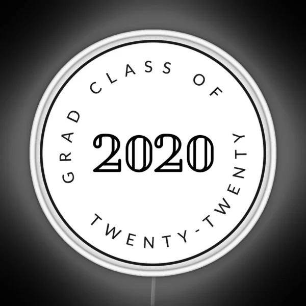Graduating Class Of 2020 Seniors RGB Neon Sign