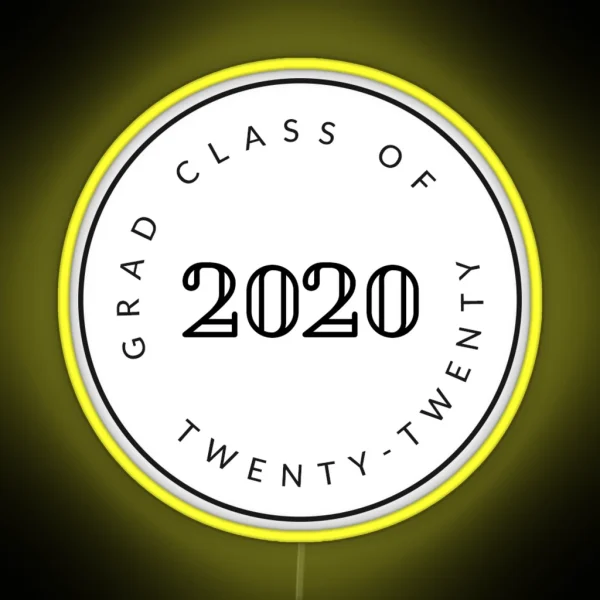 Graduating Class Of 2020 Seniors RGB Neon Sign