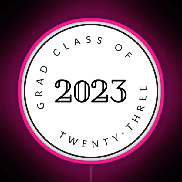 Graduating Class Of 2023 Seniors RGB Neon Sign