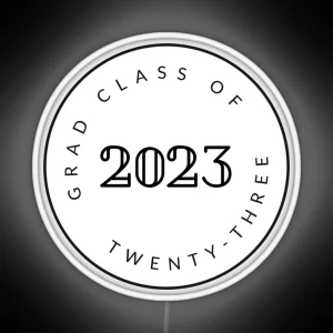 Graduating Class Of 2023 Seniors RGB Neon Sign