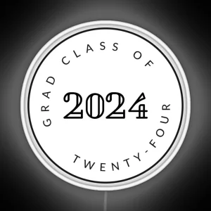 Graduating Class Of 2024 Seniors RGB Neon Sign