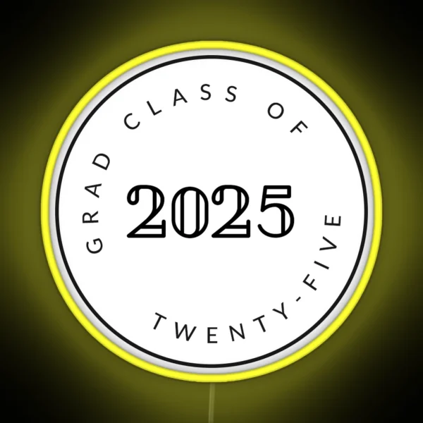 Graduating Class Of 2025 Seniors RGB Neon Sign