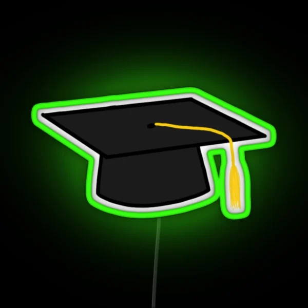 Graduation Cap RGB Neon Sign