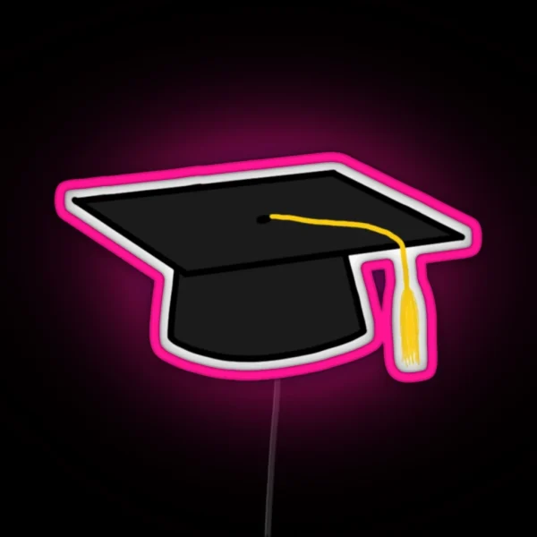 Graduation Cap RGB Neon Sign