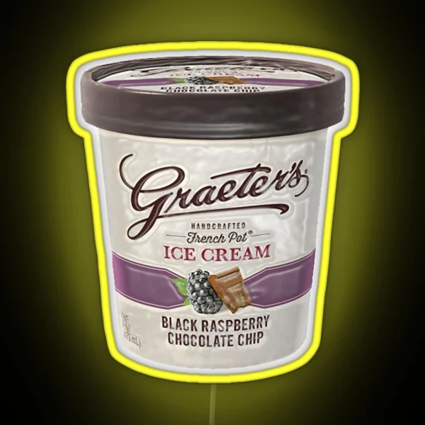 Graeter S Pint Enamel RGB Neon Sign