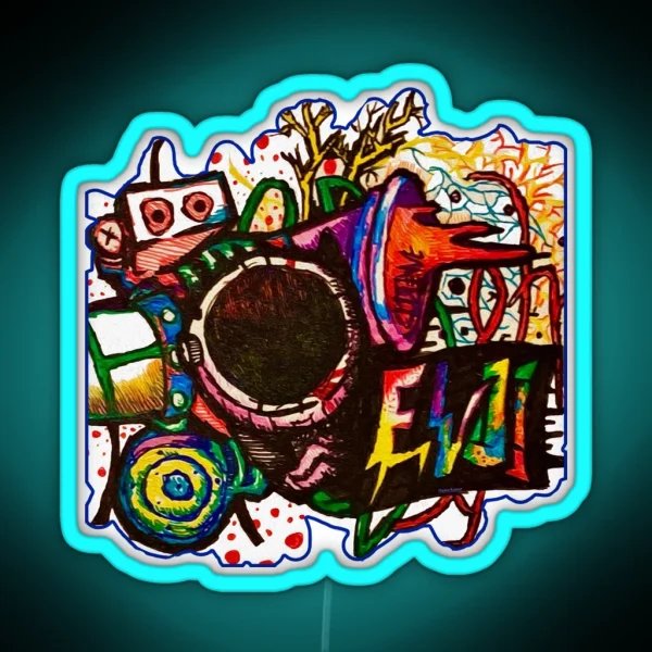 Graffiti Blast RGB Neon Sign