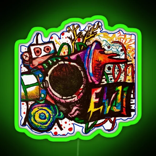 Graffiti Blast RGB Neon Sign